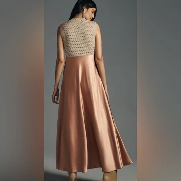 NWT Mare Mare x Anthropologie Mock-Neck Sleeveless Maxi Dress - Picture 2 of 13